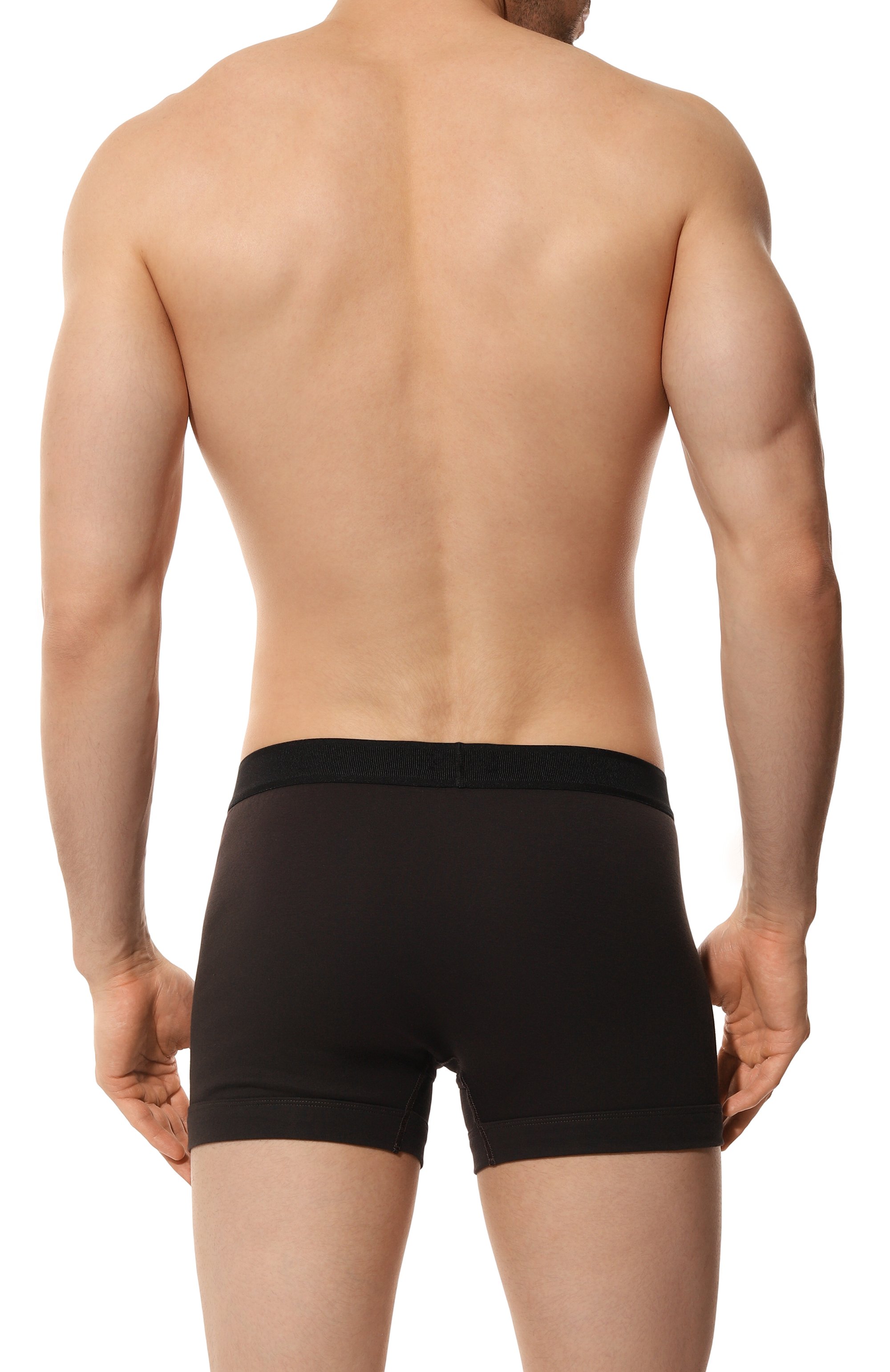 Хлопковые боксеры TOM FORD темно-коричневого цвета по цене 9950 руб., арт. T4LC3/104, фото 3 Хлопковые боксеры TOM FORD, арт. T4LC3/104, фото 3