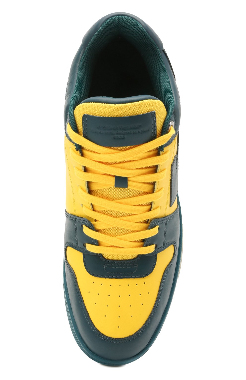 Кожаные кеды out of office OFF-WHITE, арт. 0MIA189R21LEA0014518, фото 5