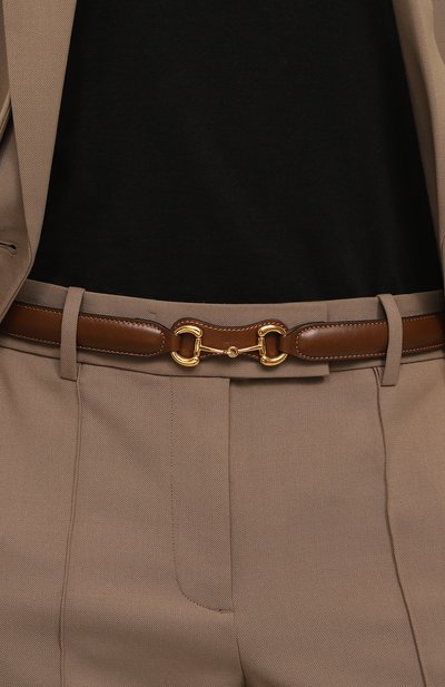 Кожаный ремень GUCCI коричневого цвета по цене 64800 руб., арт. 644397 1NS0G, фото 2 Кожаный ремень GUCCI, арт. 644397 1NS0G, фото 2