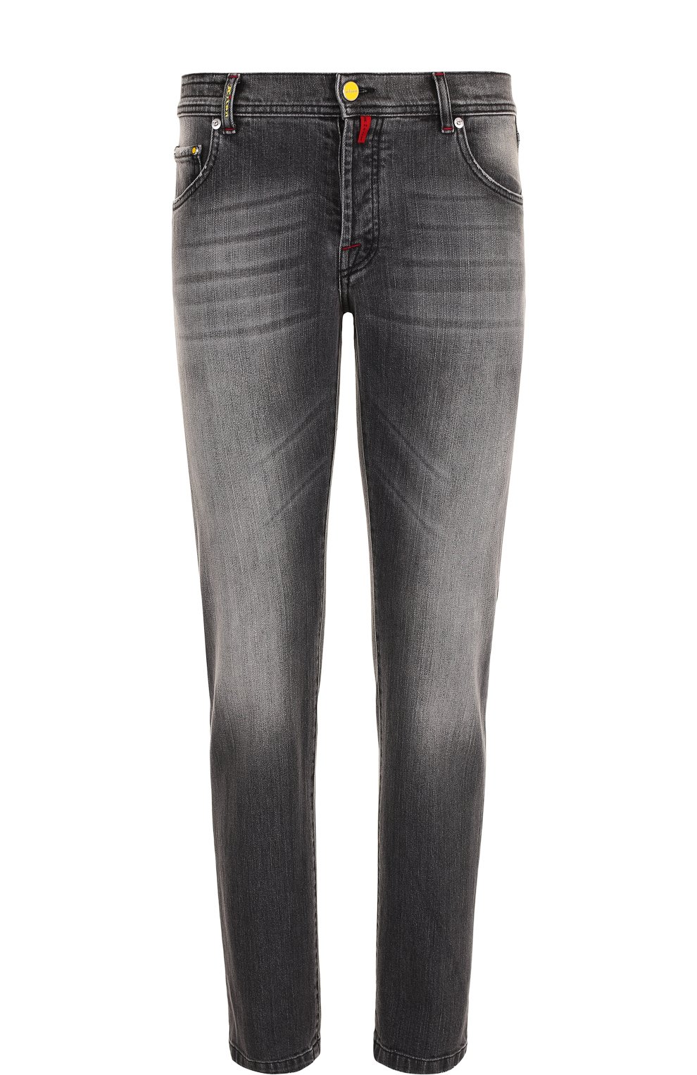 Джинсы прямого кроя с потертостями KITON, арт. UPNJSJ06P6301002, фото 1