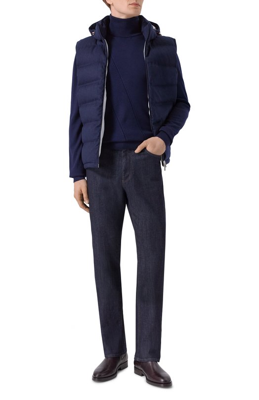 Водолазка из шерсти и шелка MVST M25.1MM.K013/K005 Синий  M25.1MM.K013/K005 Фото 2