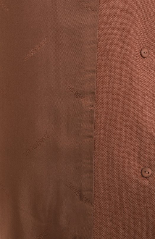 Льняной жакет Zimmermann 2989JS251 Коричневый  2989JS251 Фото 7