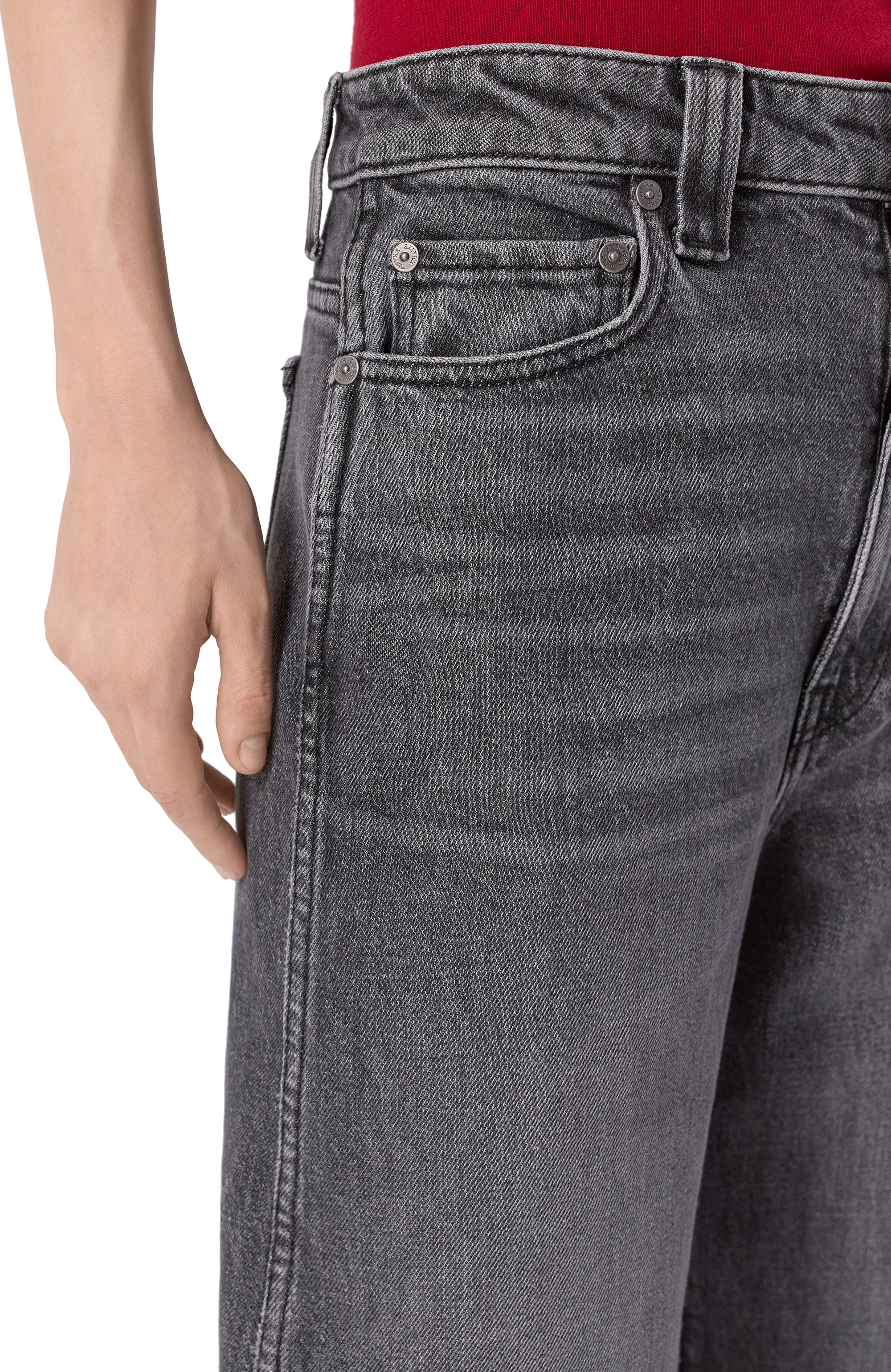 Джинсы dane KHAITE серого цвета по цене 88500 руб., арт. 1170925031/W925, фото 5 Джинсы dane KHAITE, арт. 1170925031/W925, фото 5