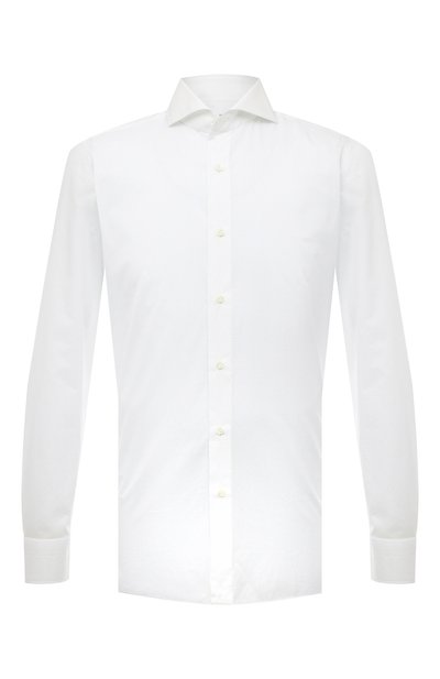 Хлопковая сорочка LUIGI BORRELLI белого цвета по цене 49400 руб., арт. SR12447/FELICE/ST/EV1/PC, фото 1 Хлопковая сорочка LUIGI BORRELLI, арт. SR12447/FELICE/ST/EV1/PC, фото 1