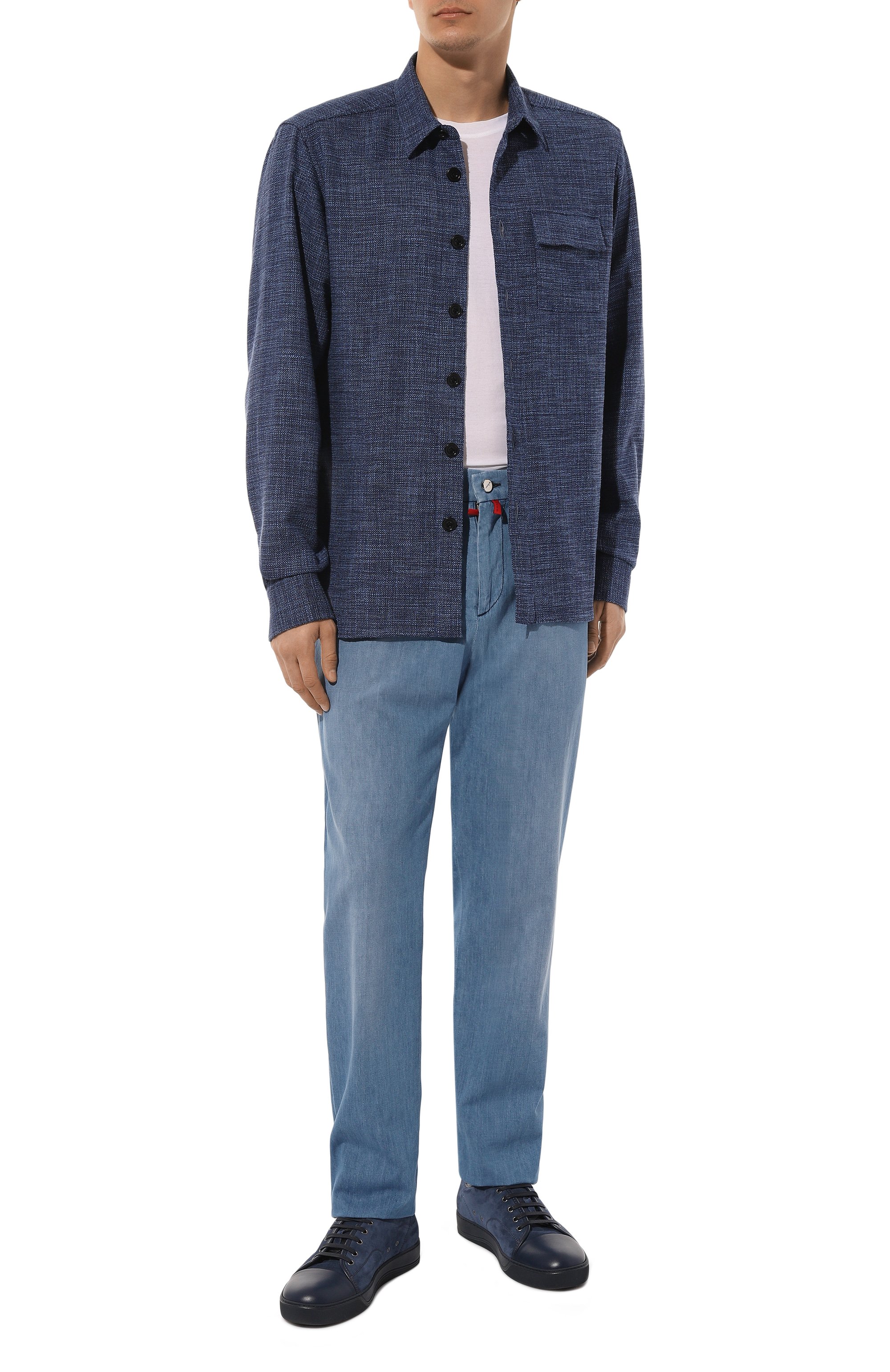 Рубашка из шерсти и шелка KITON, арт. UMCBUBAK0643C, фото 2