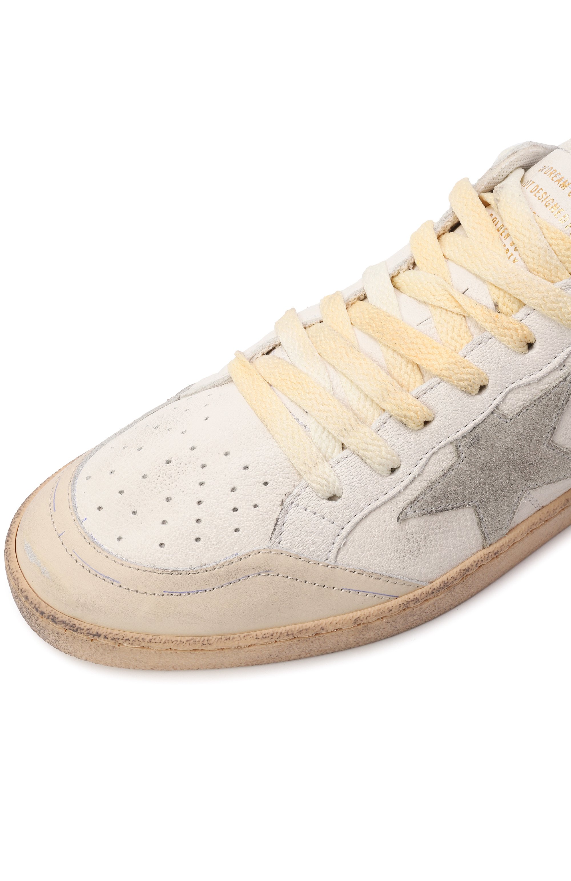 Кожаные кеды ball star GOLDEN GOOSE DELUXE BRAND, арт. GMF00771.F006871, фото 7