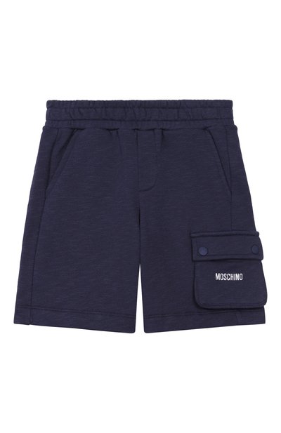 Комплект из футболки и шорт MOSCHINO темно-синего цвета по цене 25450 руб., арт. HUG00W/LCA88_001, фото 4 Комплект из футболки и шорт MOSCHINO, арт. HUG00W/LCA88_001, фото 4