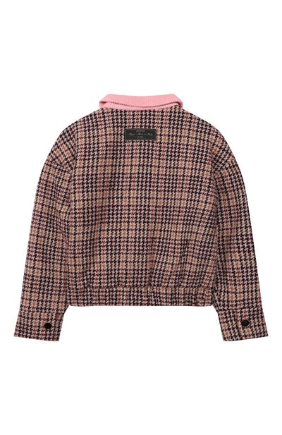 Куртка-рубашка MSGM KIDS бордового цвета по цене 38350 руб., арт. F5MSJGC0139, фото 2 Куртка-рубашка MSGM KIDS, арт. F5MSJGC0139, фото 2