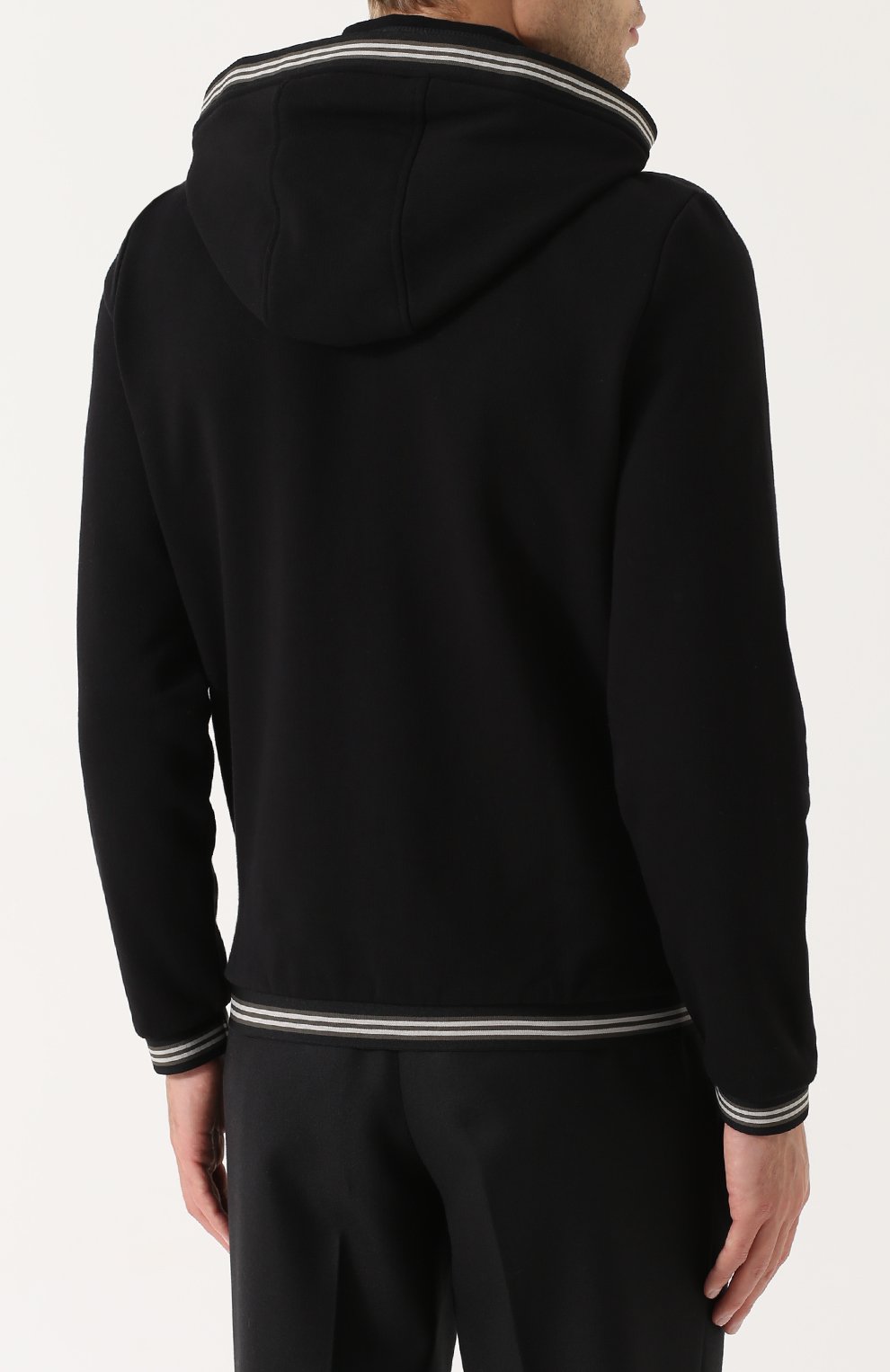 Хлопковая толстовка на молнии с пуховой вставкой MONCLER, арт. C2-091-84021-00-80967, фото 4