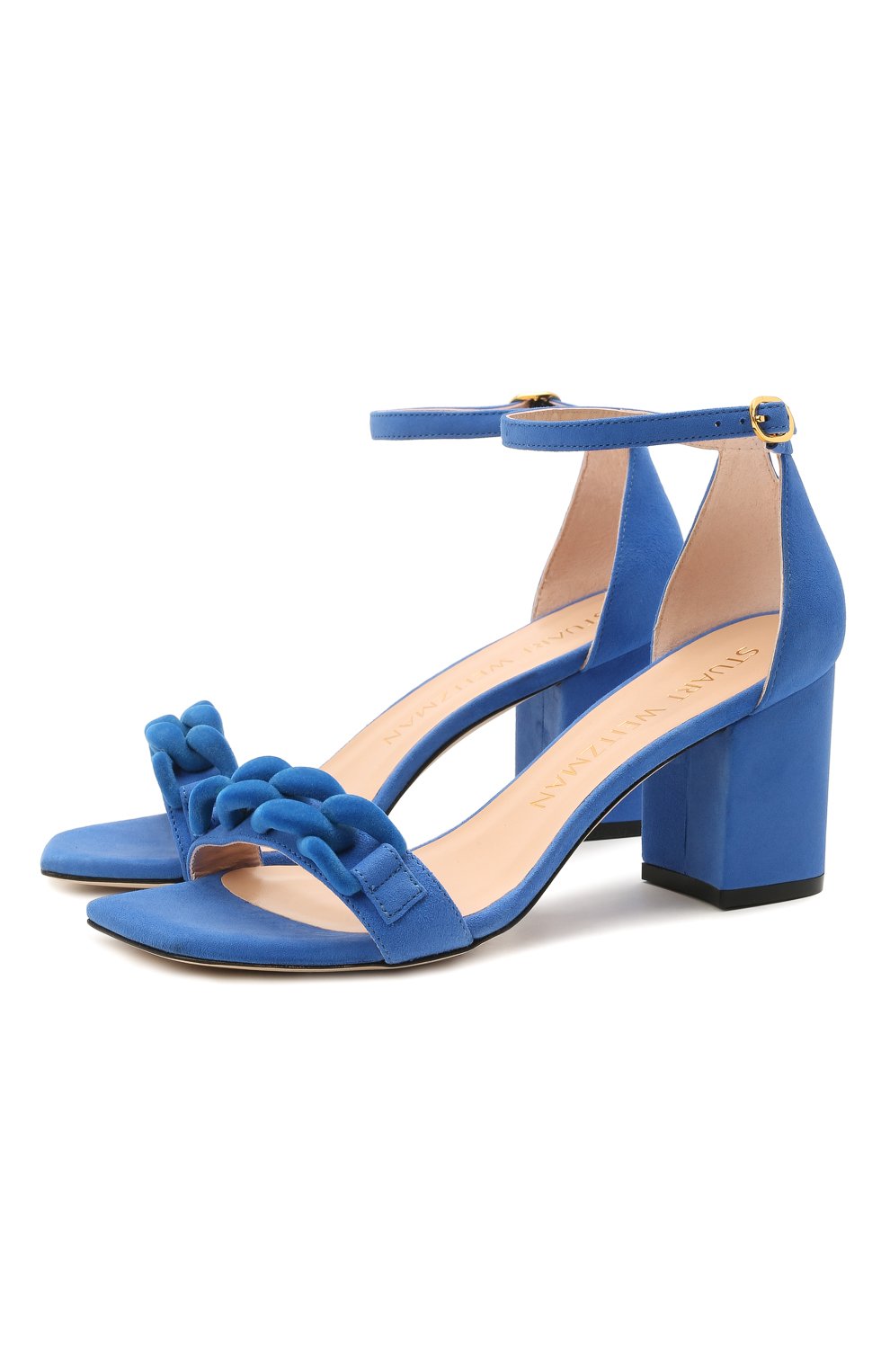 Замшевые босоножки amelina 75 STUART WEITZMAN, арт. S0692, фото 1