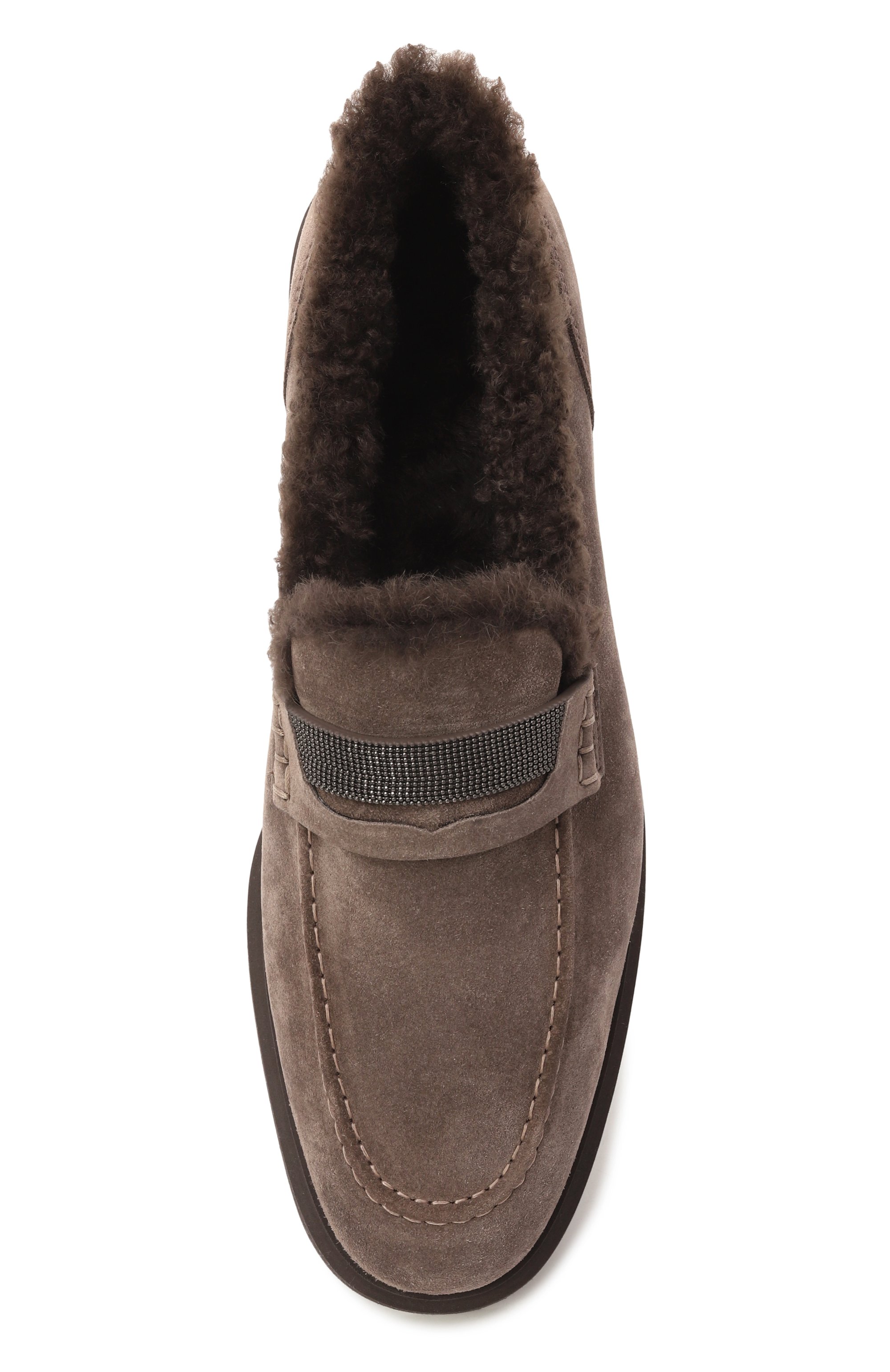 Замшевые пенни-лоферы BRUNELLO CUCINELLI, арт. MZSFG2569, фото 6