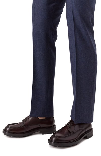 Кожаные дерби BARRETT темно-коричневого цвета по цене 77050 руб., арт. 242U053.6, фото 3 Кожаные дерби BARRETT, арт. 242U053.6, фото 3