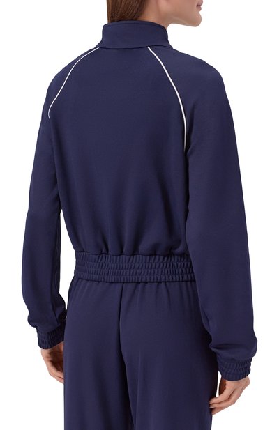 Толстовка SPORTY AND RICH темно-синего цвета по цене 38600 руб., арт. JA066710326BL107, фото 4 Толстовка SPORTY AND RICH, арт. JA066710326BL107, фото 4