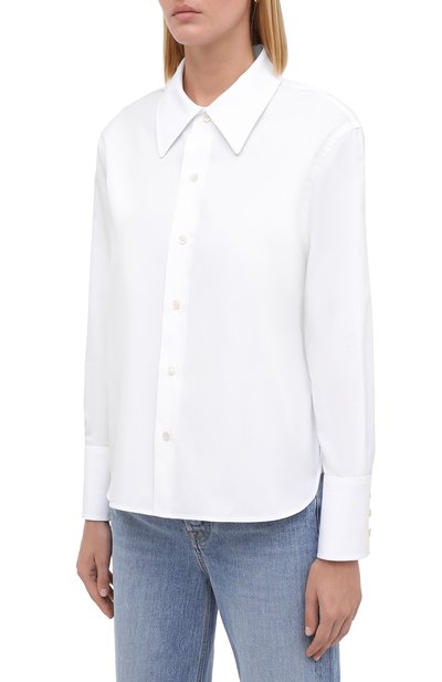 Хлопковая рубашка SAINT LAURENT, арт. 626928/Y227W, фото 3