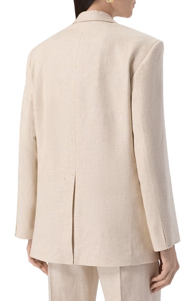 Жакет из вискозы и льна JACQUEMUS, арт. 22E/213JA101-1358, фото 4