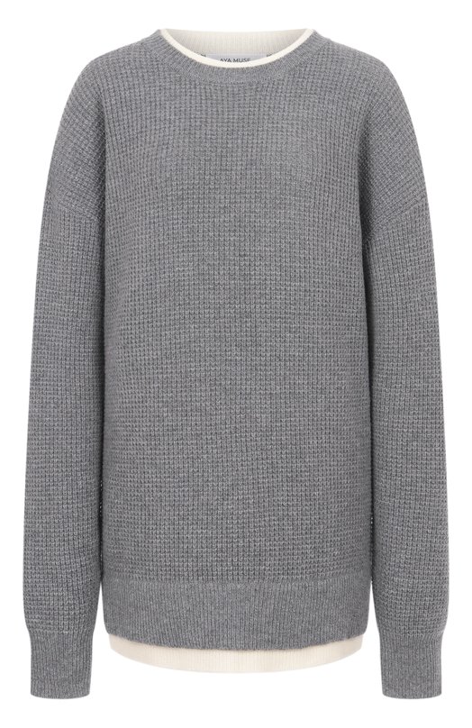 Свитер из шерсти и кашемира Aya Muse AMSS2563 Серый AMSS2563
