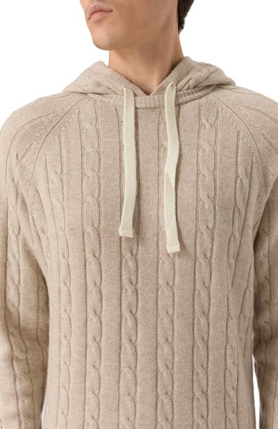 Худи из шерсти и кашемира L.B.M. 1911 бежевого цвета по цене 66200 руб., арт. 6379/59506, фото 5 Худи из шерсти и кашемира L.B.M. 1911, арт. 6379/59506, фото 5