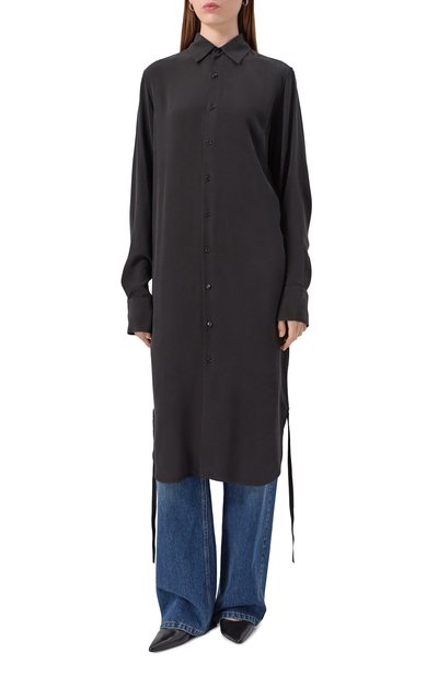 Шелковая рубашка ANN DEMEULEMEESTER, арт. B0012438/FA634, фото 3