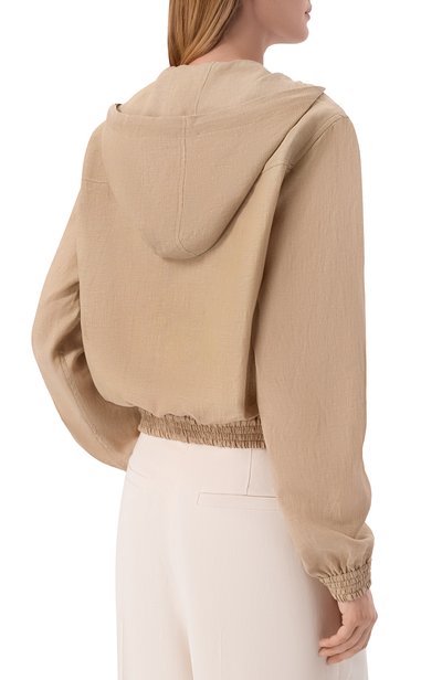 Льняной бомбер LORO PIANA бежевого цвета по цене 299500 руб., арт. FAQ5970, фото 4 Льняной бомбер LORO PIANA, арт. FAQ5970, фото 4