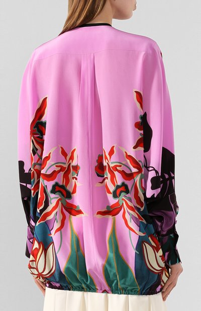 Шелковая блузка VALENTINO, арт. TB0AE03E5DK, фото 4