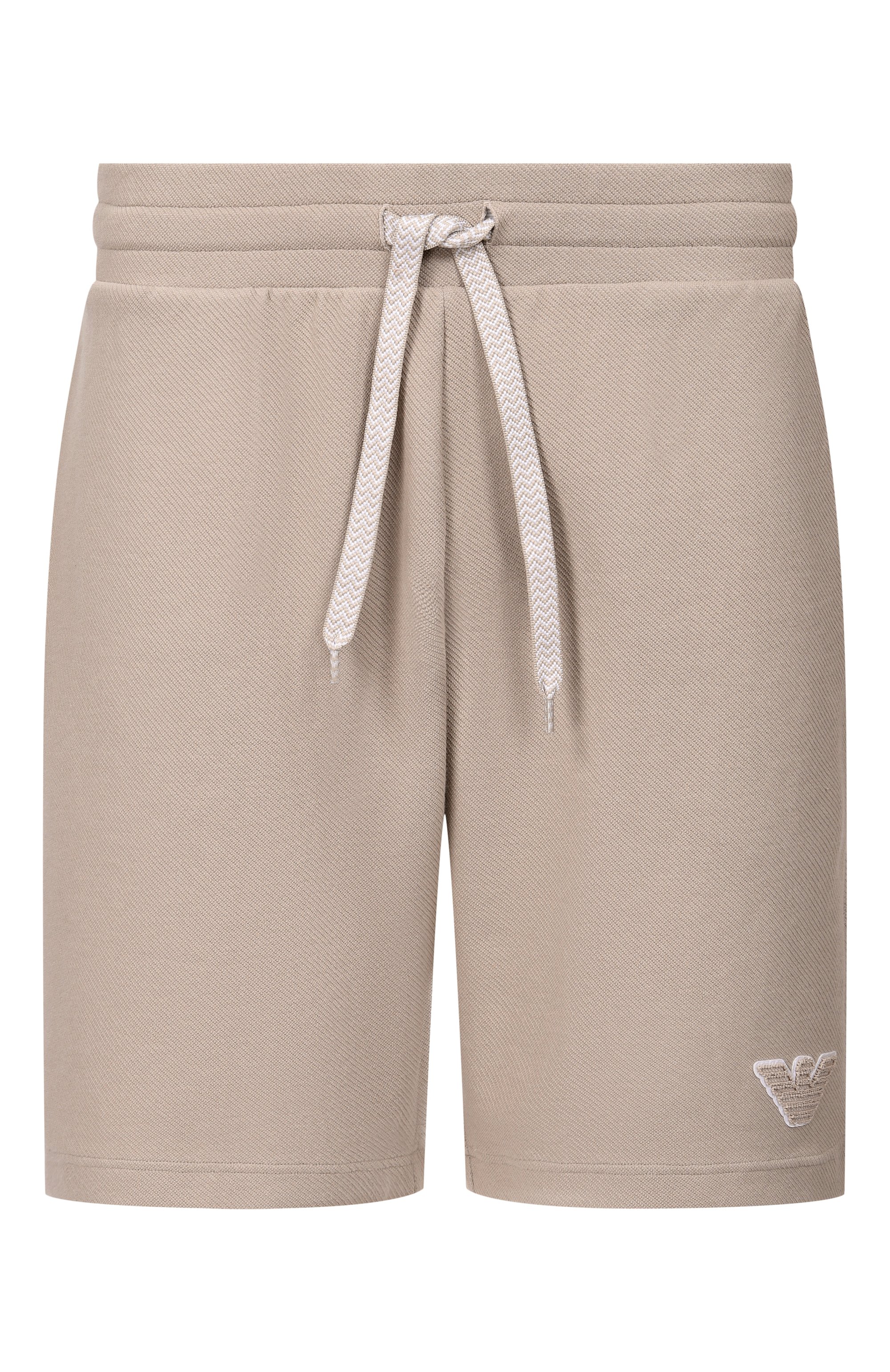 Хлопковые шорты EMPORIO ARMANI бежевого цвета по цене 13400 руб., арт. EM000495/AF19053, фото 1 Хлопковые шорты EMPORIO ARMANI, арт. EM000495/AF19053, фото 1