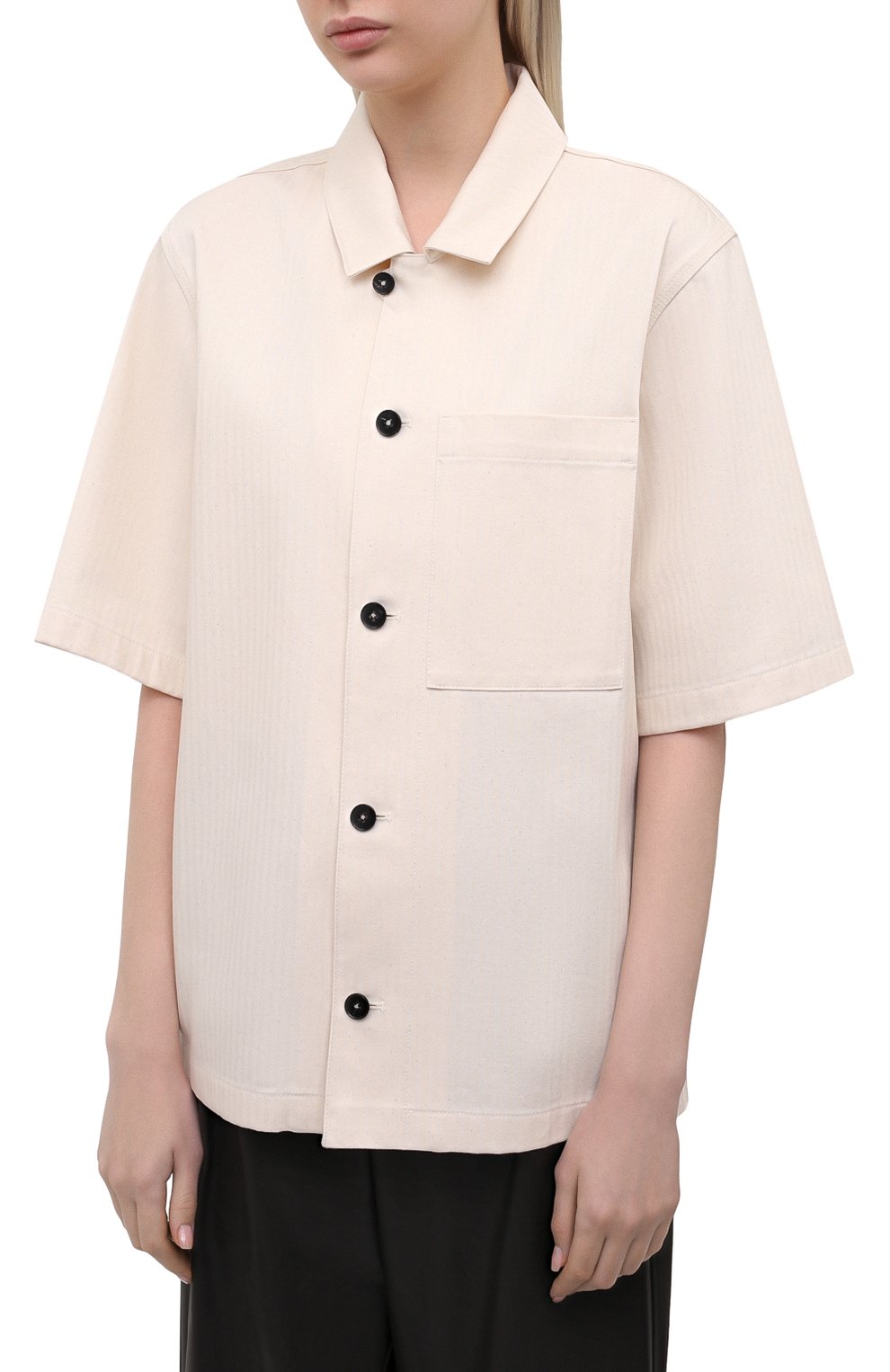 Хлопковая рубашка JIL SANDER, арт. JPPS600305-WS241900, фото 3