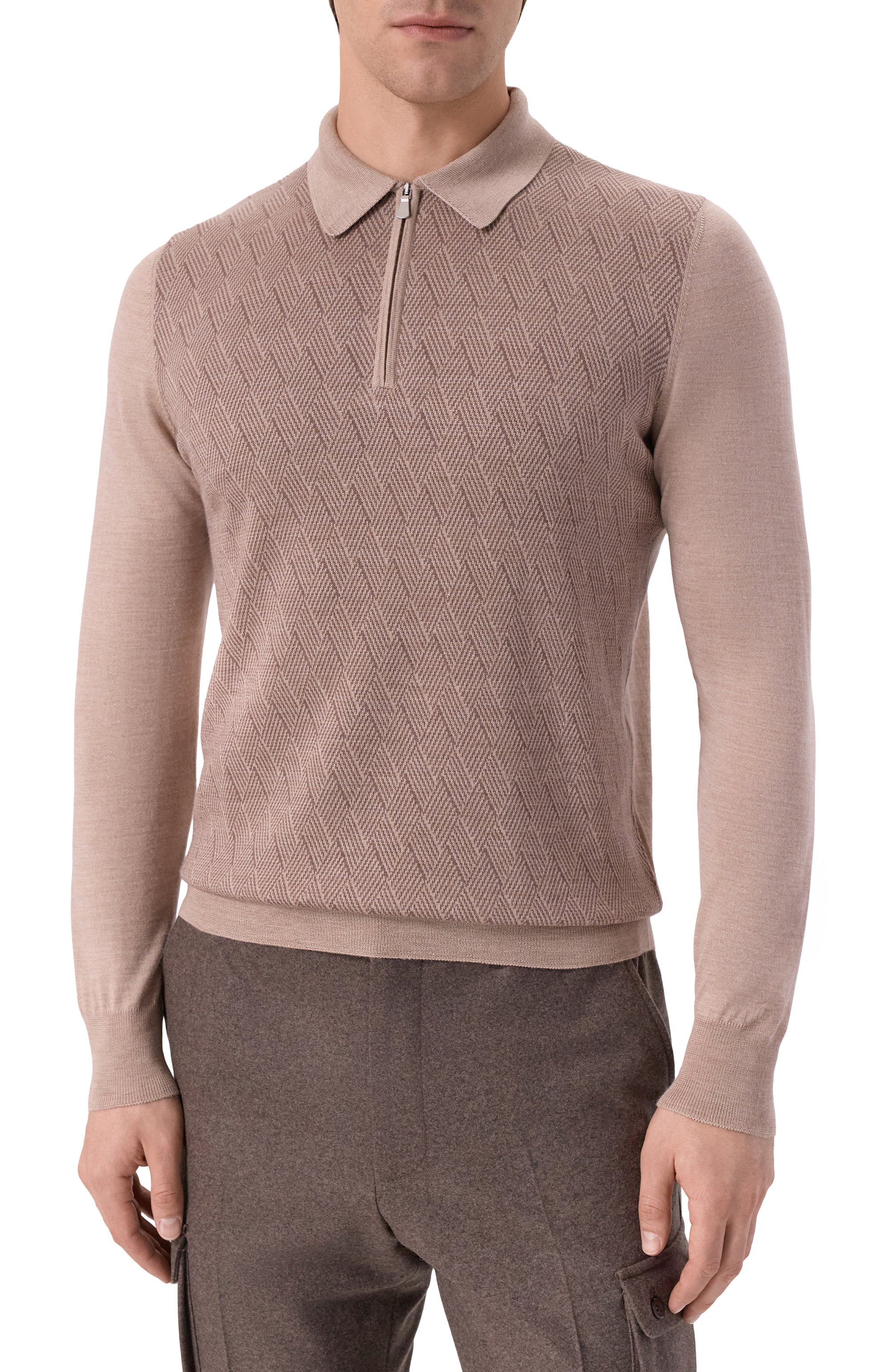 Поло из шерсти и шелка GRAN SASSO, арт. 57137/13126, фото 3