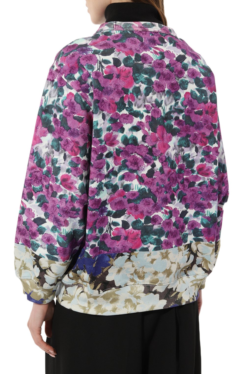 Хлопковый свитшот DRIES VAN NOTEN фуксия цвета по цене 47150 руб., арт. 231-011124-6632, фото 4 Хлопковый свитшот DRIES VAN NOTEN, арт. 231-011124-6632, фото 4
