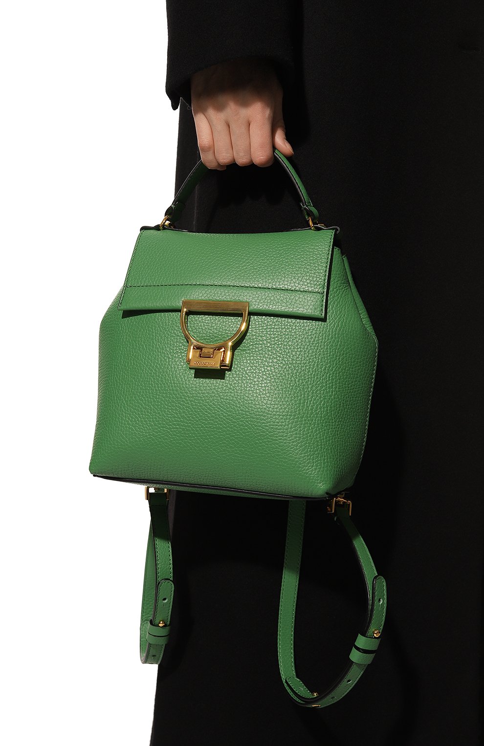 Рюкзак arlettis small COCCINELLE зеленого цвета по цене 35000 руб., арт. E1 MD5 54 01 01, фото 2 Рюкзак arlettis small COCCINELLE, арт. E1 MD5 54 01 01, фото 2