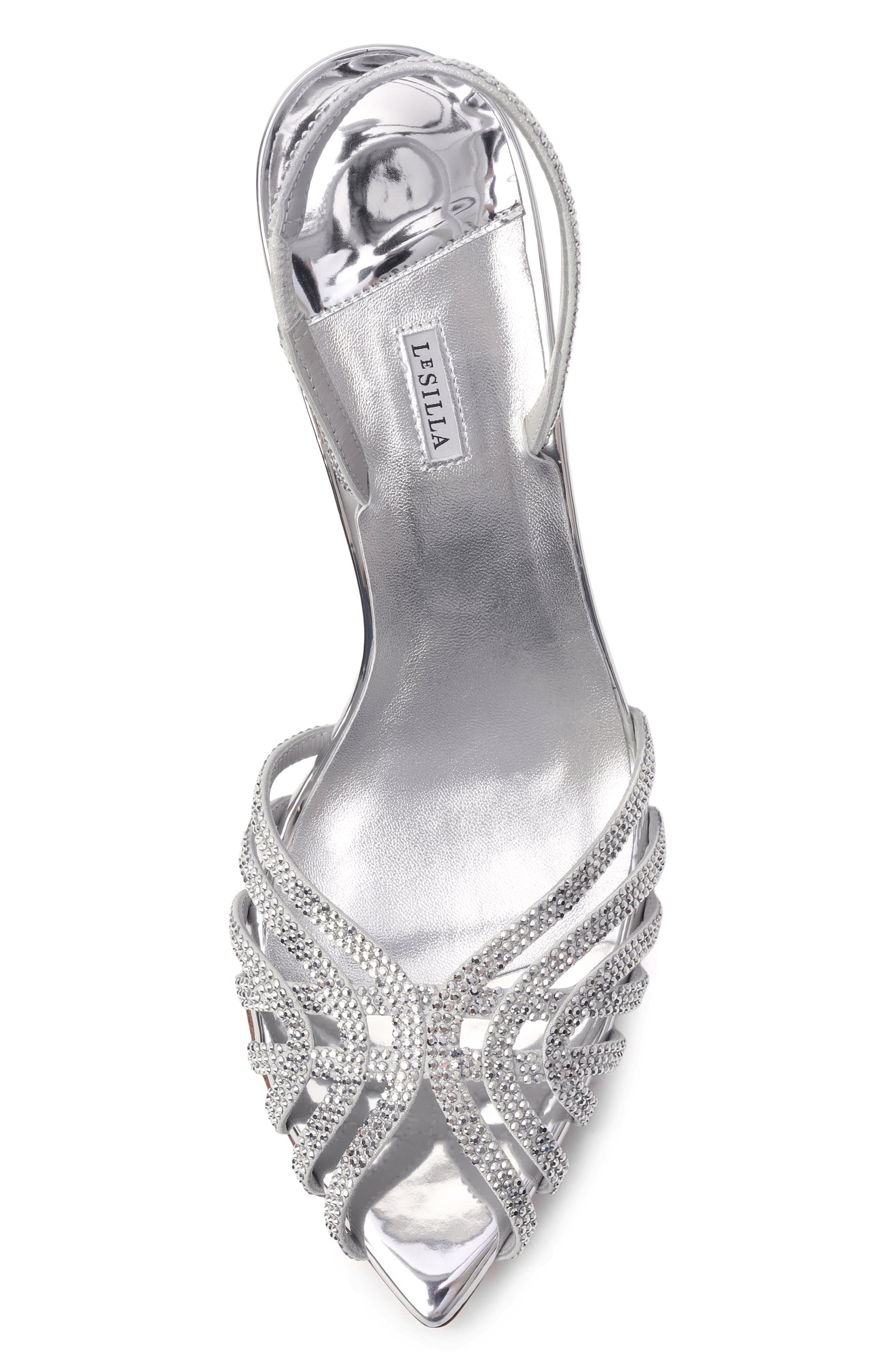 Кожаные босоножки embrace 80 LE SILLA серебряного цвета по цене 154500 руб., арт. 6608E080BXPPMRA, фото 6 Кожаные босоножки embrace 80 LE SILLA, арт. 6608E080BXPPMRA, фото 6