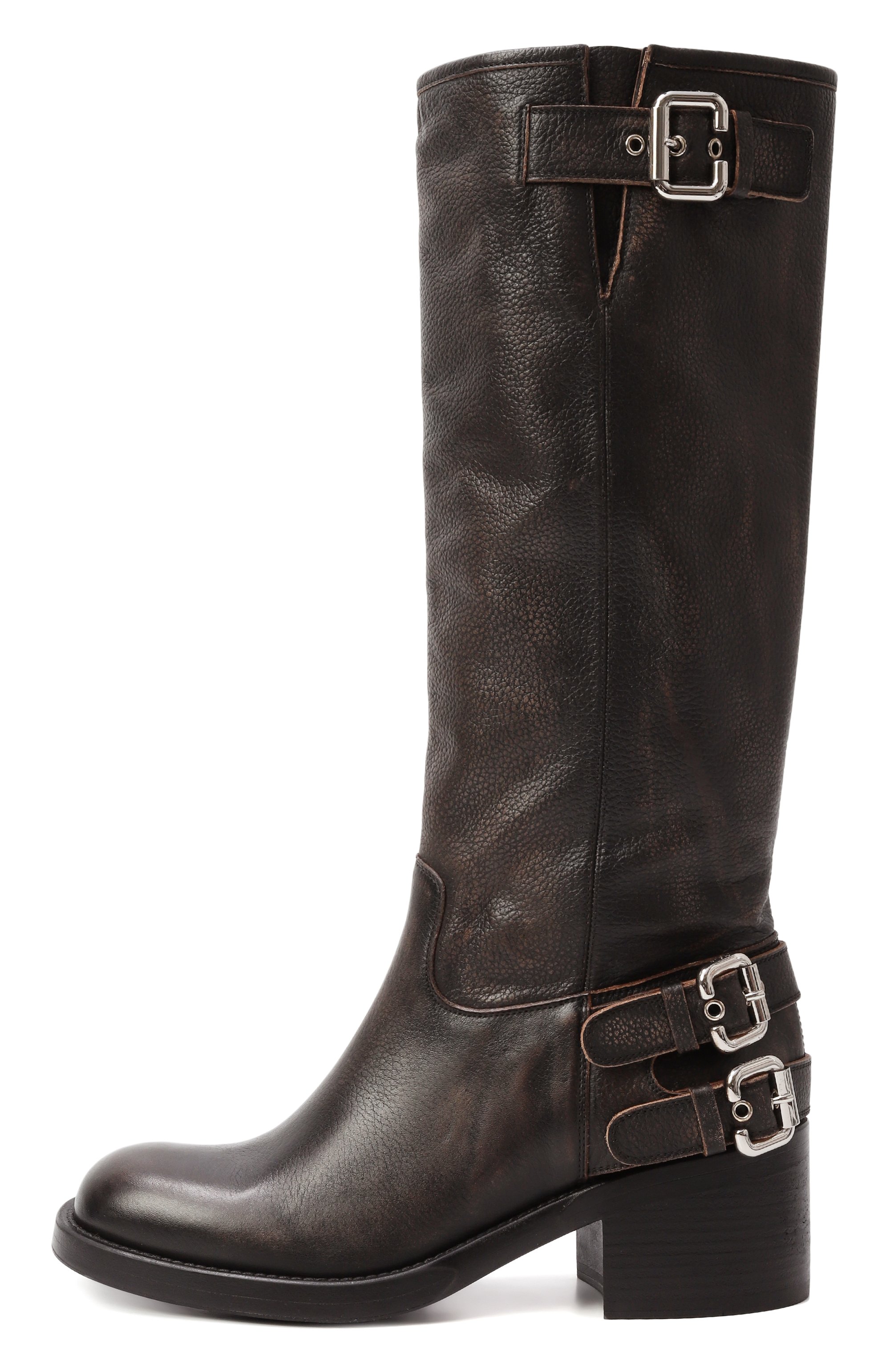 Кожаные сапоги dakota CHLOÉ, арт. CHC25A12ESY, фото 4