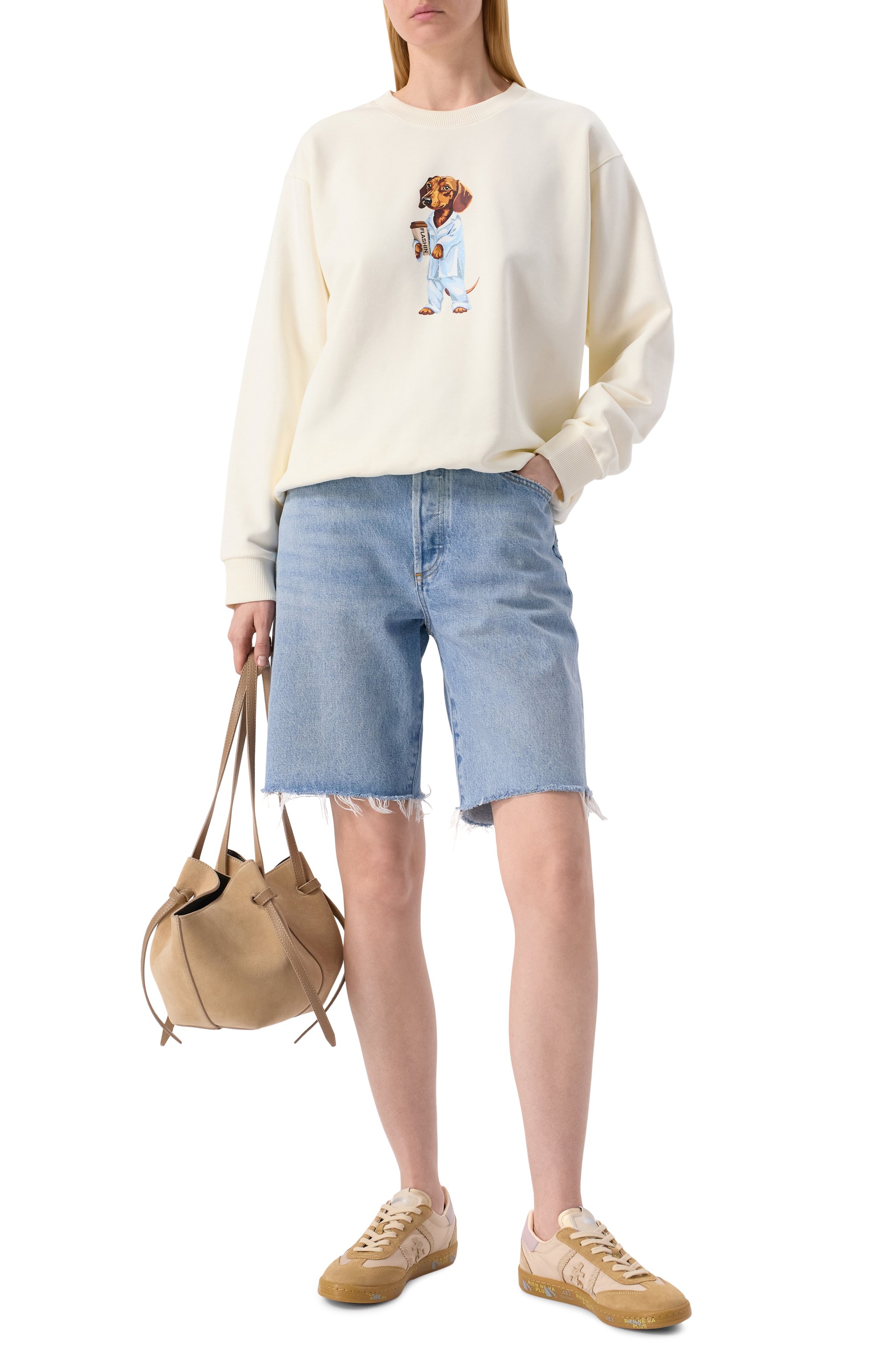 Хлопковый свитшот FLASHIN, арт. FS25SDOT, фото 2