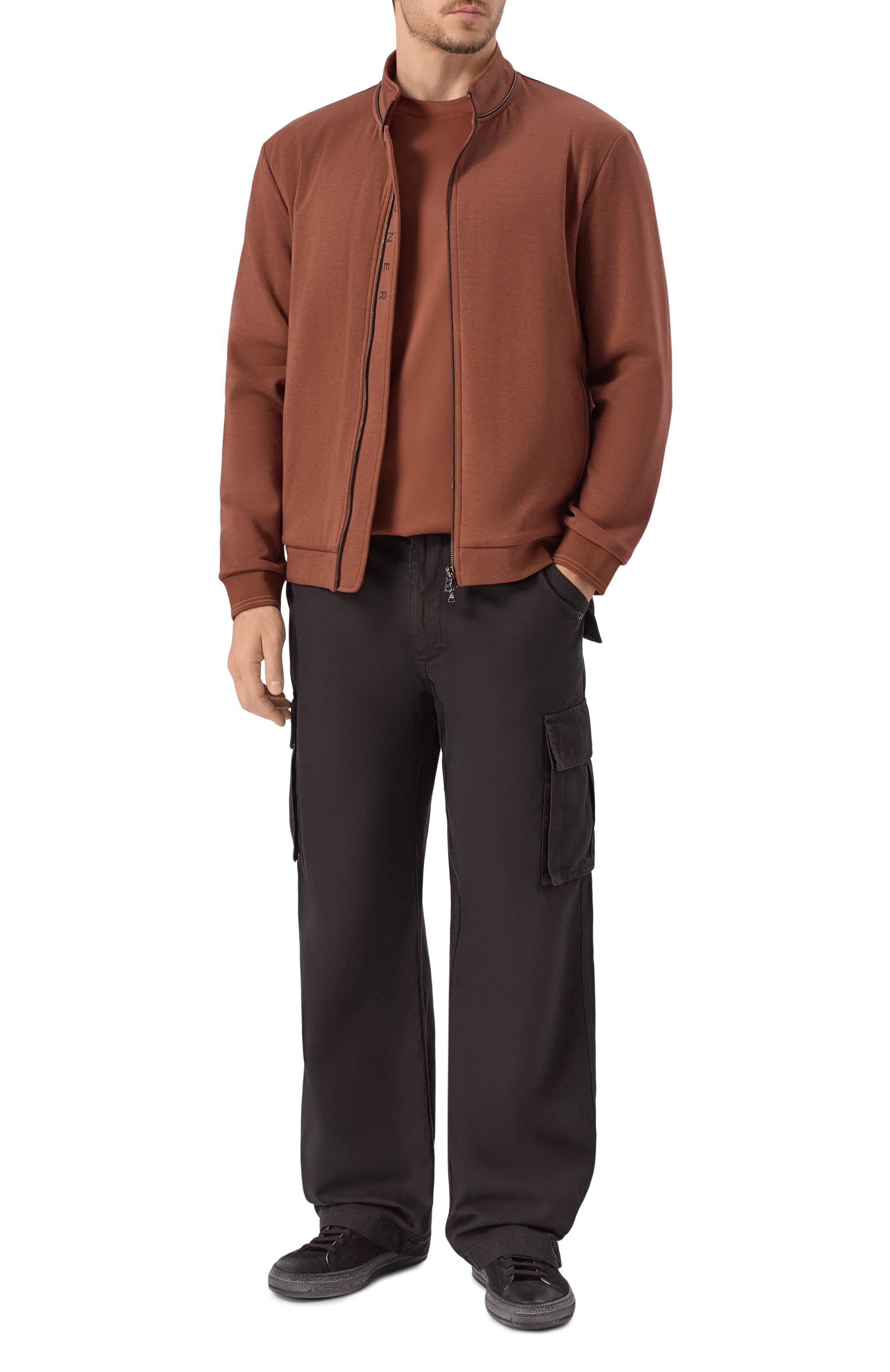Толстовка BOGNER коричневого цвета по цене 40900 руб., арт. 88195253, фото 2 Толстовка BOGNER, арт. 88195253, фото 2