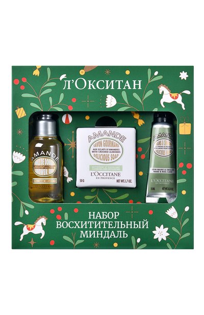 Мужского набор "восхитительный миндаль" (50g+35+10ml) L`OCCITANE, арт. 132585