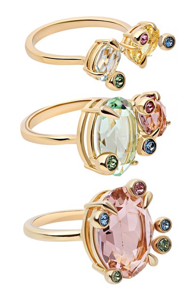 Женский комплект из трех колец gema SWAROVSKI, арт. 5705815