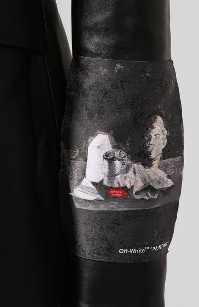 Кожаный жакет OFF-WHITE, арт. 0WJA023F199860501000, фото 5