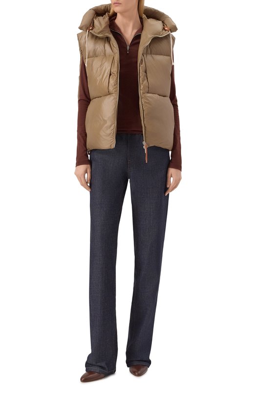 Пуховый жилет Jil Sander J40AF0175/J70007 Бежевый  J40AF0175/J70007 Фото 2