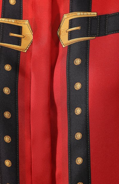 Шелковая рубашка VERSACE красного цвета по цене 134500 руб., арт. A84180/A231175, фото 5 Шелковая рубашка VERSACE, арт. A84180/A231175, фото 5