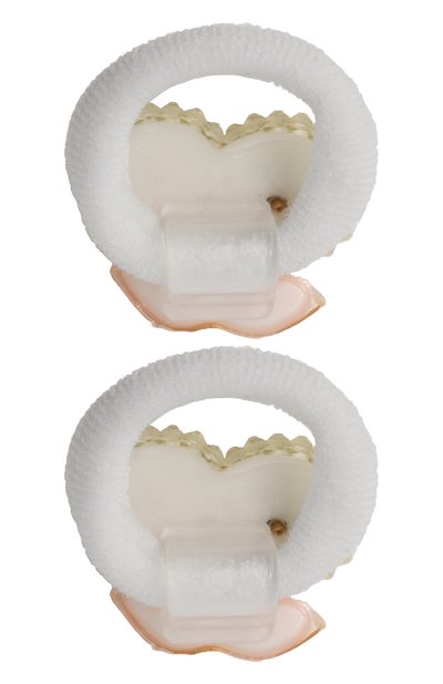 Комплект из двух резинок JUNEFEE кремового цвета по цене 1090 руб., арт. 6120, фото 2 Комплект из двух резинок JUNEFEE, арт. 6120, фото 2