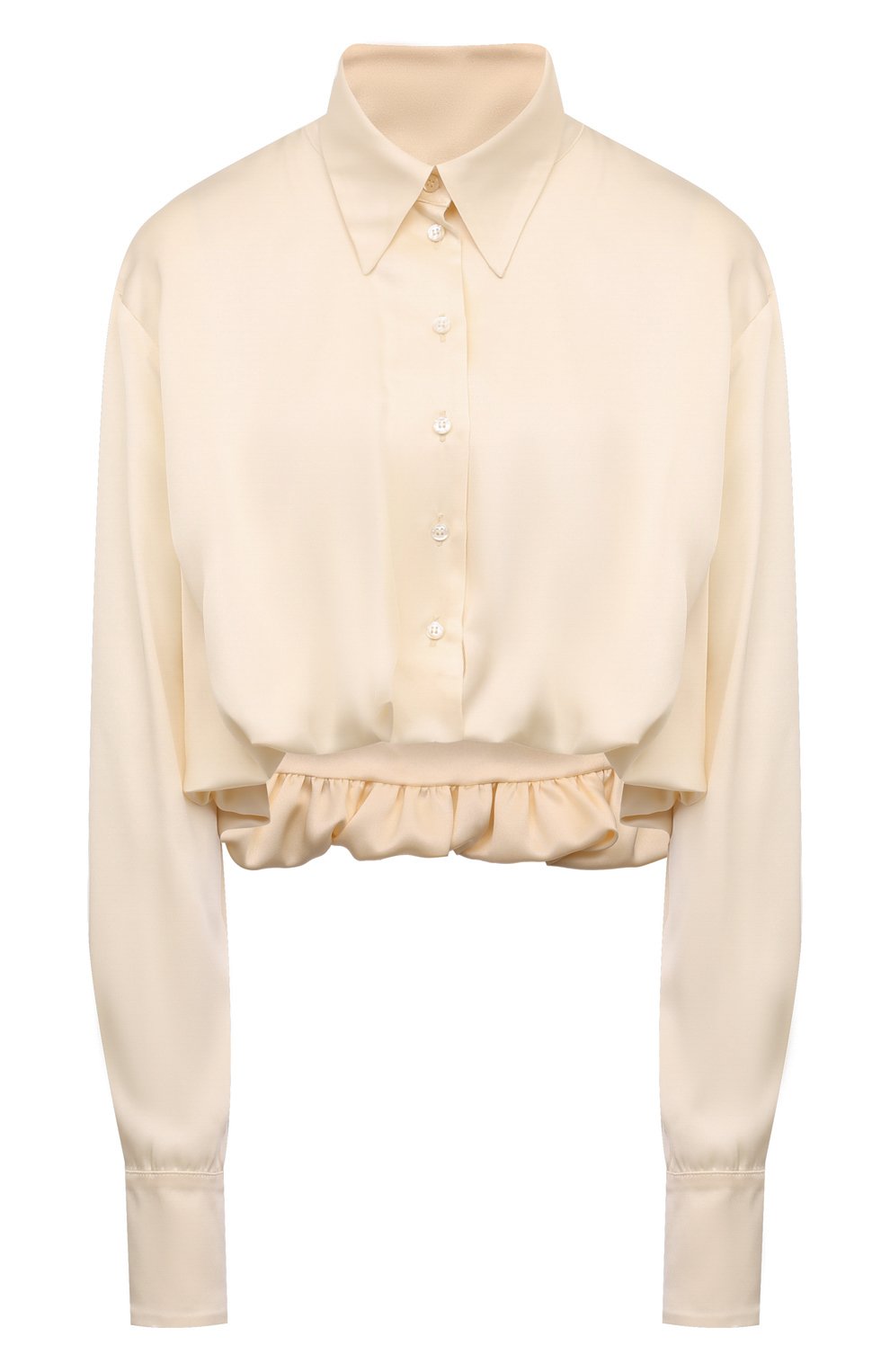 Шелковая блузка BORNE BOURGEOIS кремового цвета по цене 47200 руб., арт. SW-BL-BO-3026, фото 1 Шелковая блузка BORNE BOURGEOIS, арт. SW-BL-BO-3026, фото 1
