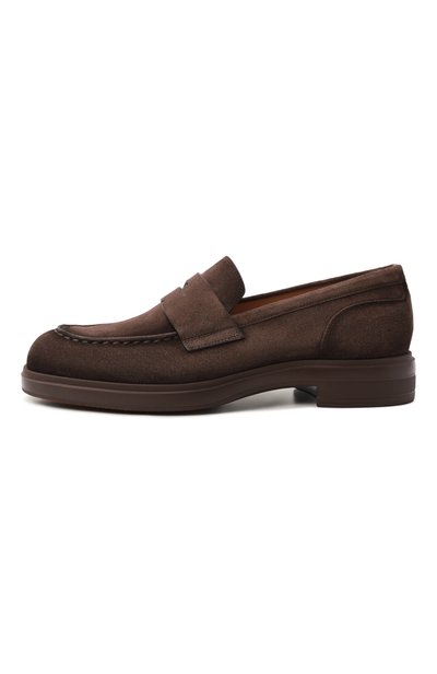 Замшевые пенни-лоферы easy SANTONI, арт. WUYG72448CI0NHSY, фото 4