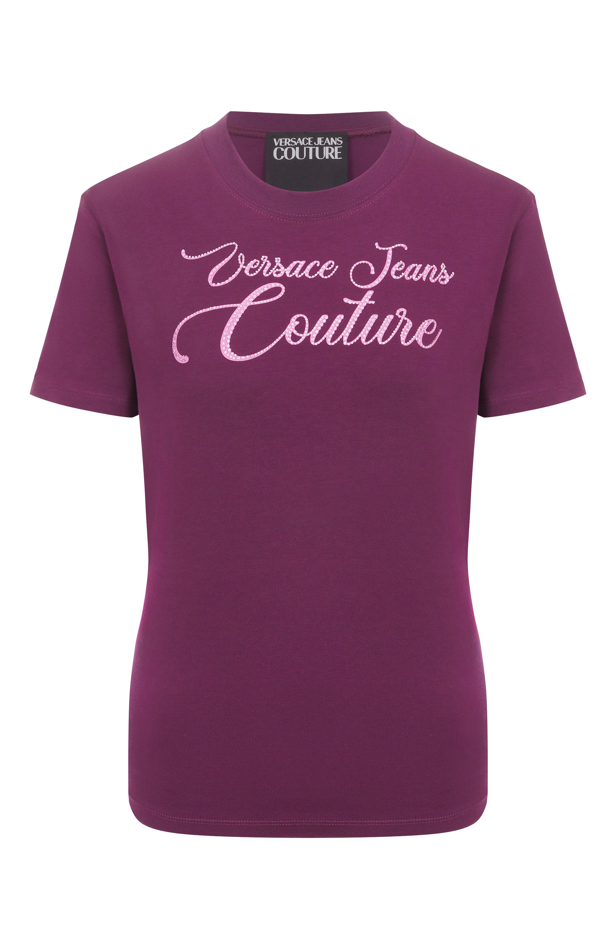 Хлопковая футболка VERSACE JEANS COUTURE, арт. 79HAHT05/CJ03T, фото 1