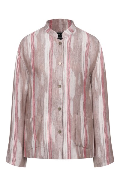 Женская куртка изо льна и вискозы GIORGIO ARMANI, арт. GW002776/TE20118