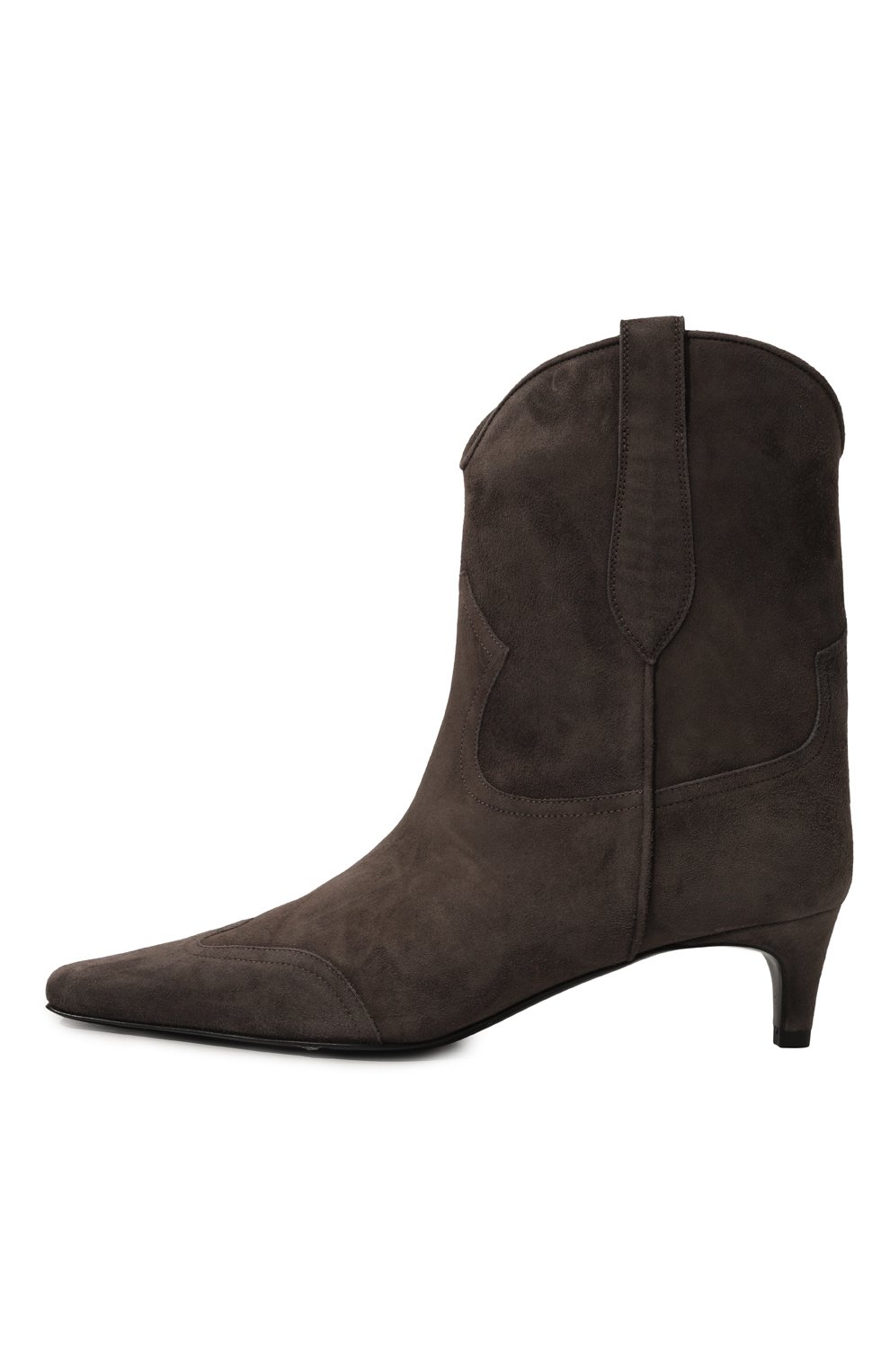 Замшевые казаки dana ERIKA CAVALLINI темно-коричневого цвета по цене 69950 руб., арт. P4WY34, фото 4 Замшевые казаки dana ERIKA CAVALLINI, арт. P4WY34, фото 4