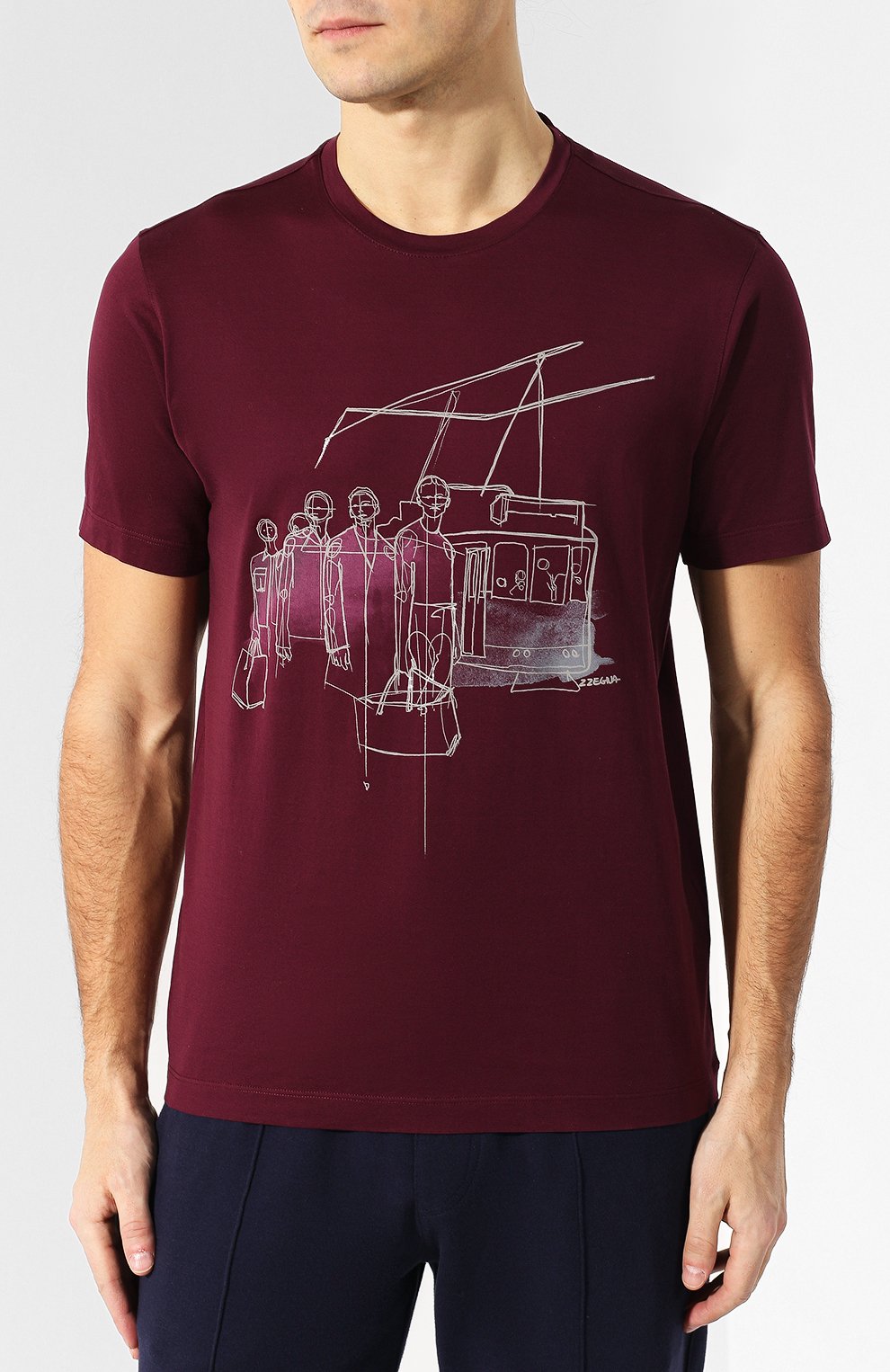 Хлопковая футболка ZEGNA, арт. VS372/ZZ630E, фото 3