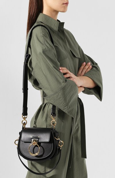 Сумка tess small CHLOÉ черного цвета по цене 192500 руб., арт. CHC18WS153A37, фото 5 Сумка tess small CHLOÉ, арт. CHC18WS153A37, фото 5