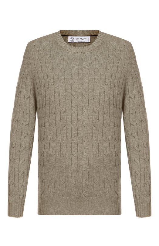 Кашемировый джемпер Brunello Cucinelli M22707200 Хаки M22707200
