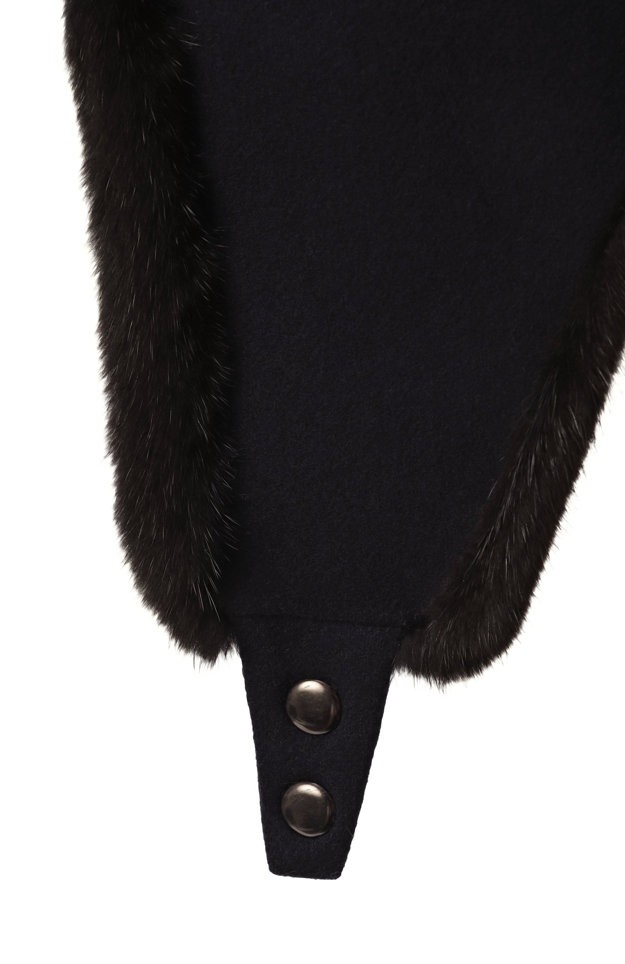 Кашемировая шапка-ушанка с мехом норки VICTORIA KUSENKOVA, арт. 099102885153, фото 4