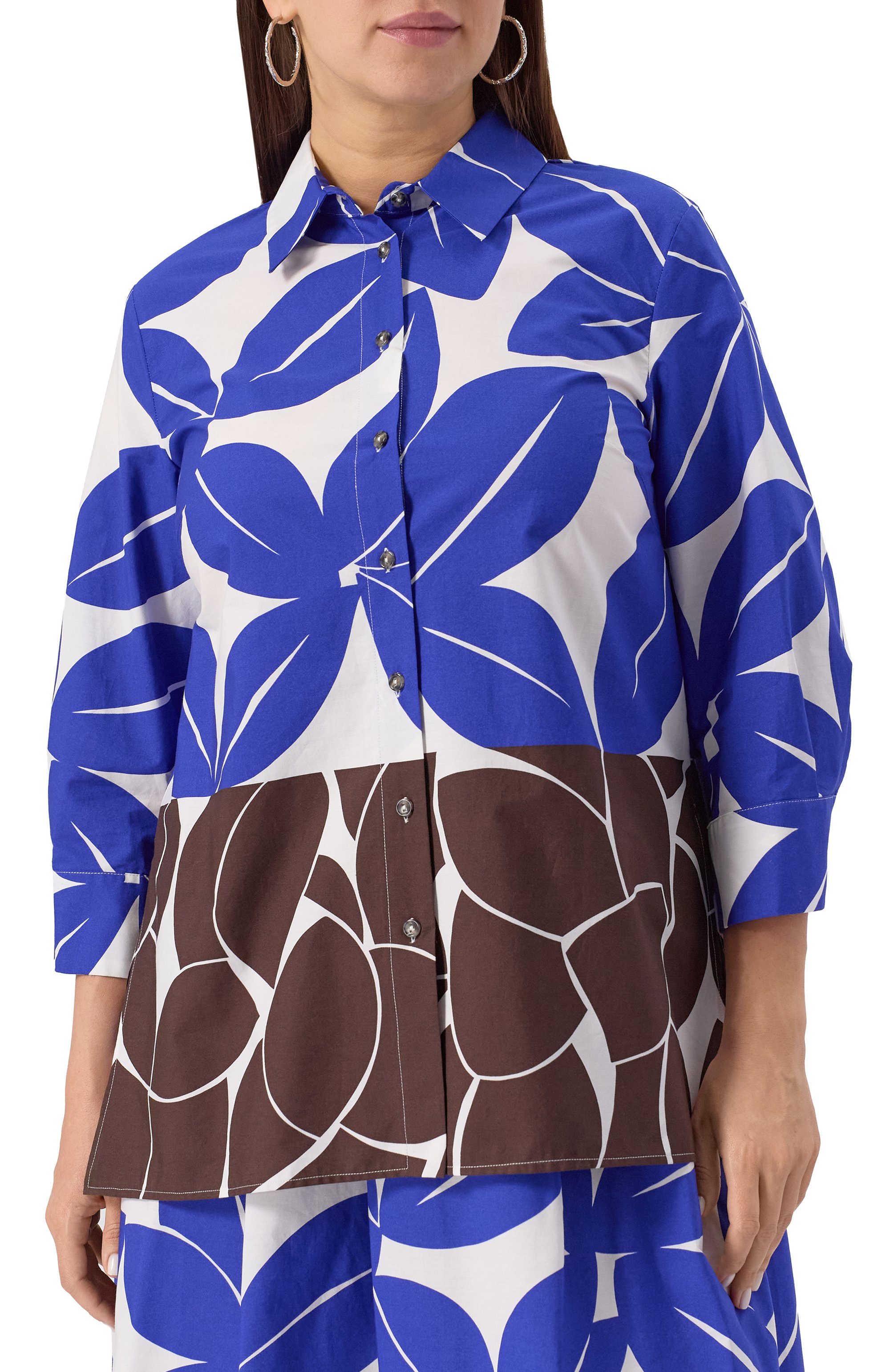 Хлопковая рубашка PERSONA BY MARINA RINALDI, арт. DED0, фото 3