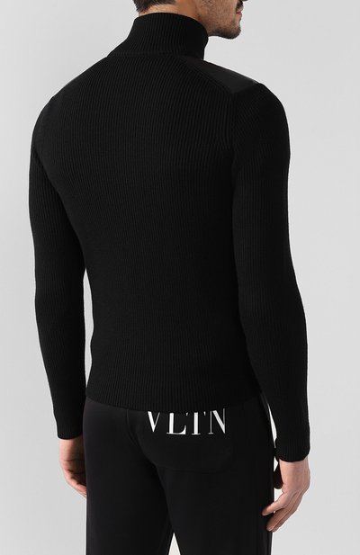 Комбинированный кардиган на молнии MONCLER, арт. D2-091-94166-00-9699Z, фото 4